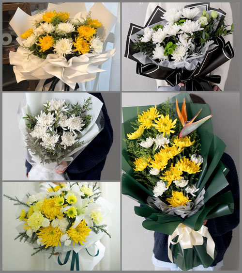 江西上饶德兴市龙头山乡白事花束代送